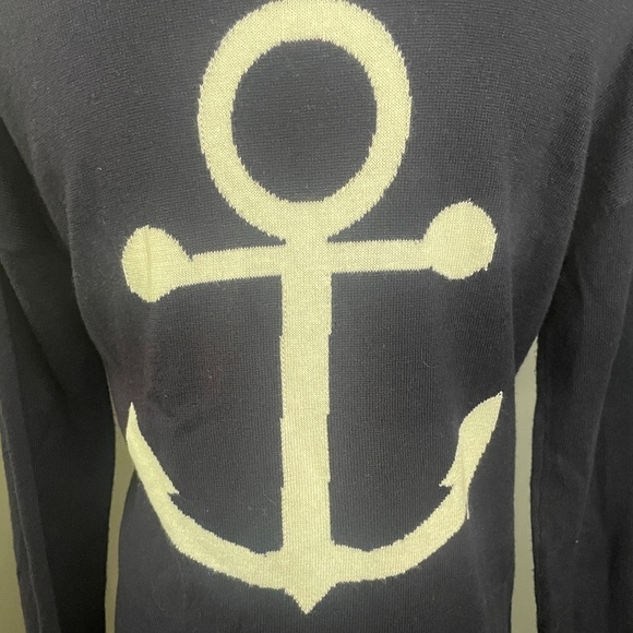 ⛵️ Talbots long sleeve blue anchor cardigan size Small petite with pockets - Picture 6 of 6